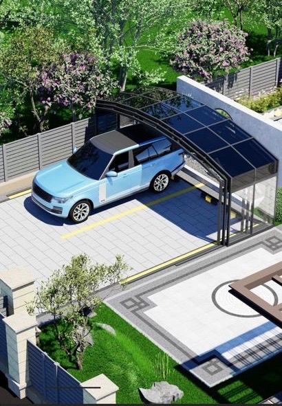 Prístrešok pre auto a pergola v jednom - 3