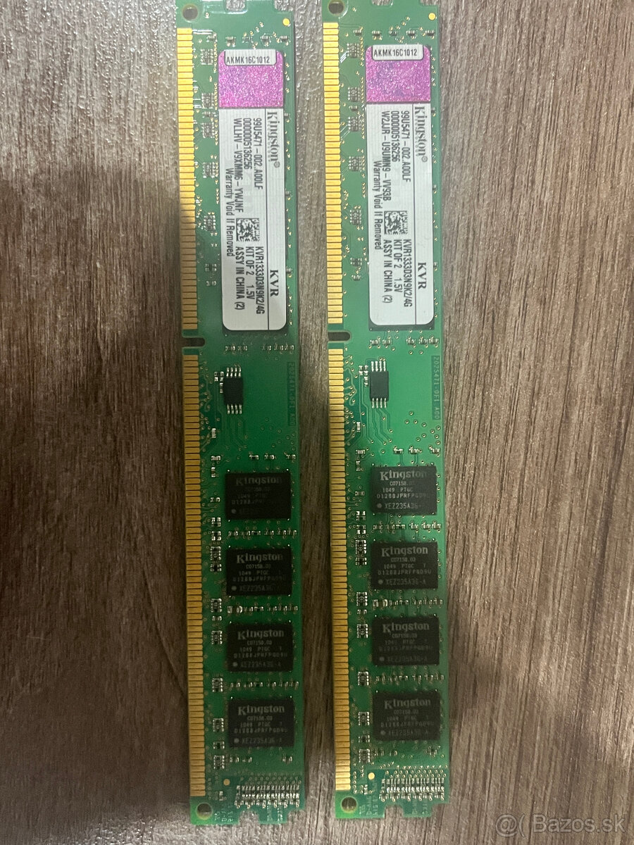 KINGSTON 4GB 1333MHz DDR3 - 3