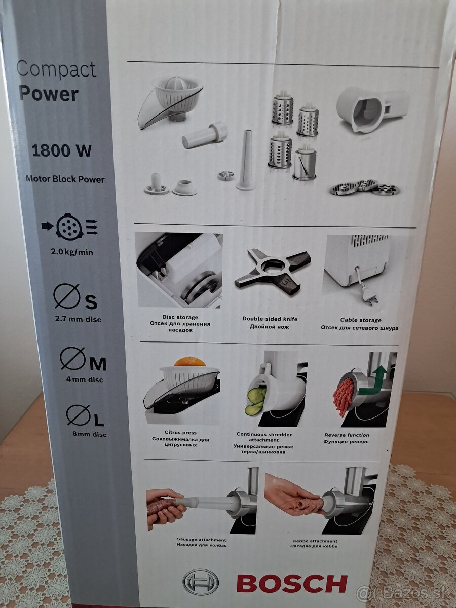 BOSCH mlynček na mäso NOVÝ - 3
