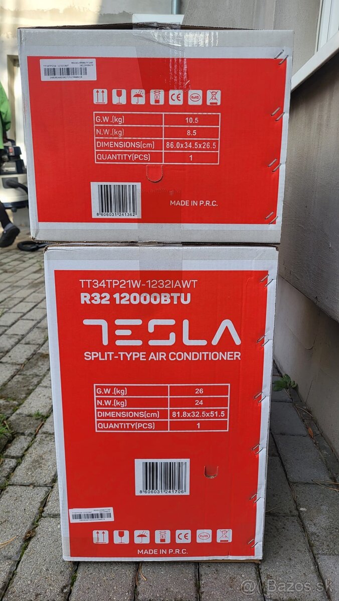 Nastenna klimatizacia Tesla 3,4 kw - 3