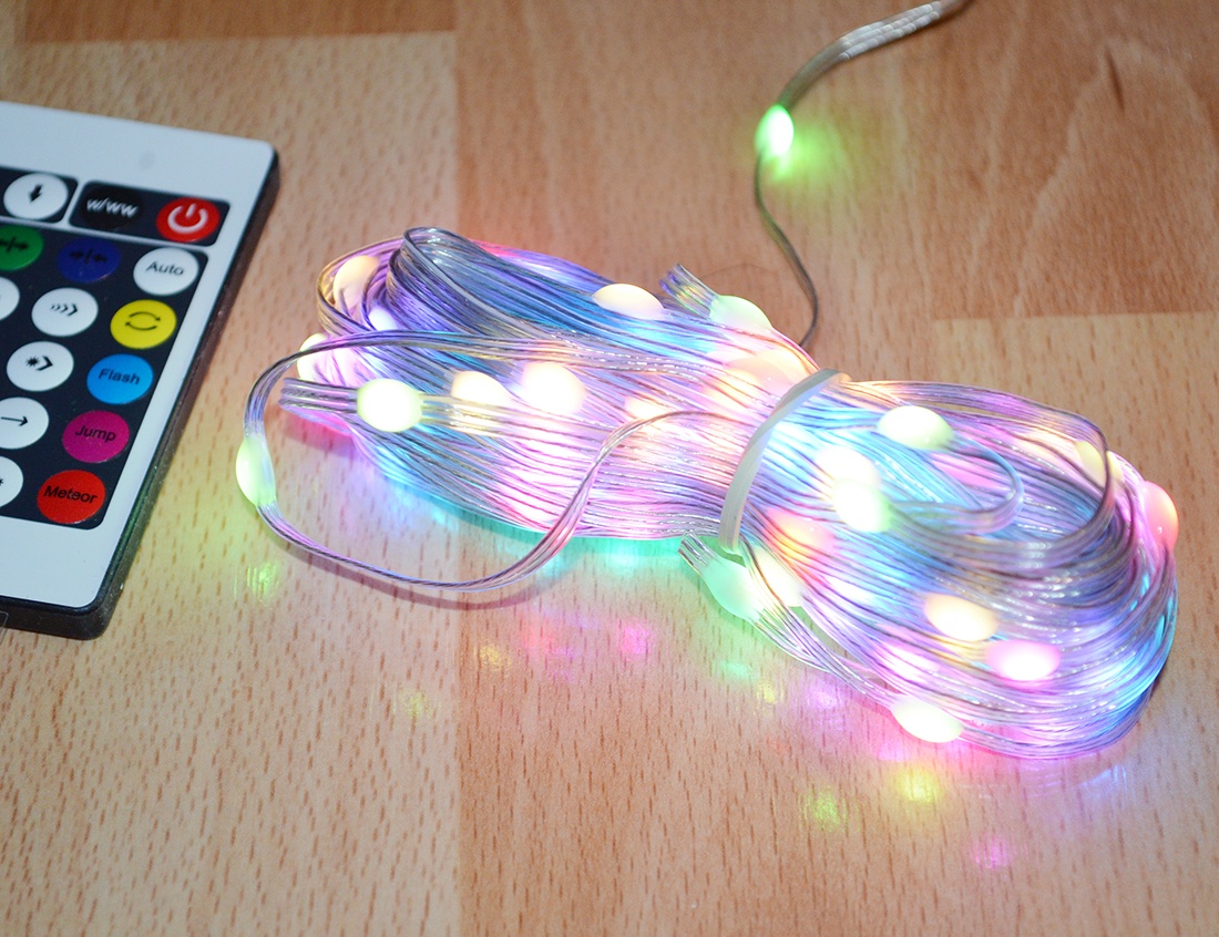 Vianocna Smart retaz 100 LED RGB 10m - 3