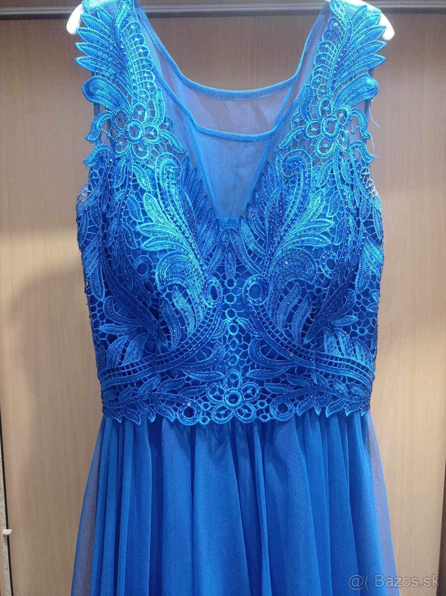 Kratke saty kralovsky modre - 3