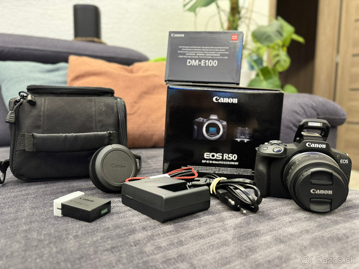 Canon EOS R50 + RF-S 18-45mm IS STM + DM-E100 - 3
