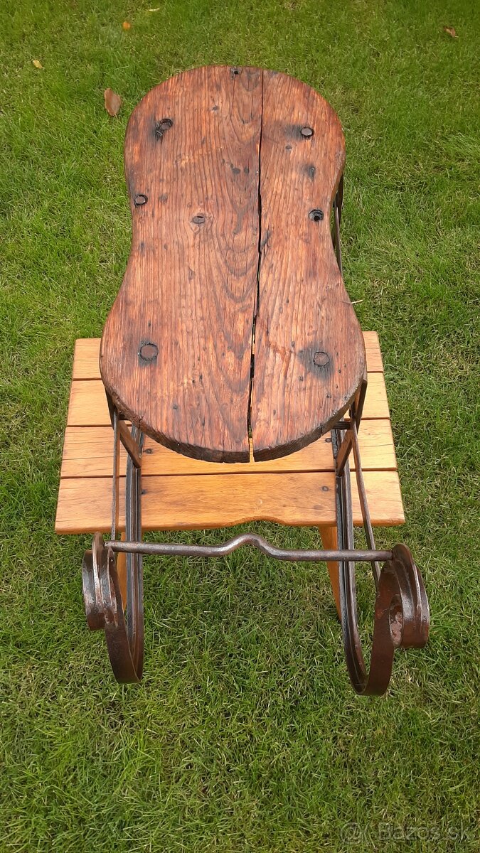 Historické, ľudové sánky - MUZEÁLNY kus. - 3