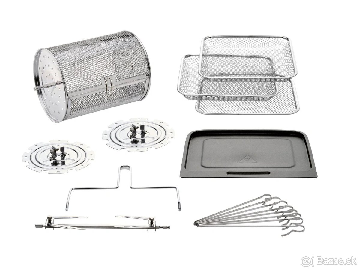 Nová teplovzdušná fritéza + rotujúce grilovanie, 9 funkcií - 3