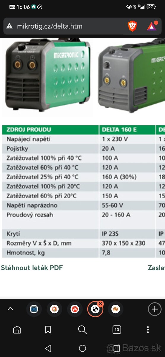 Zváračka migatronic Delta 160-E - 3