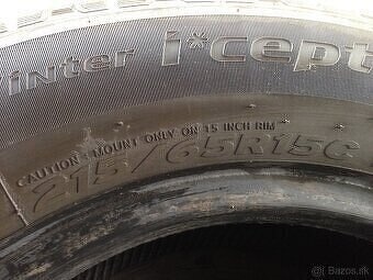 Predám 215/65 r15c 5/6mm - 3