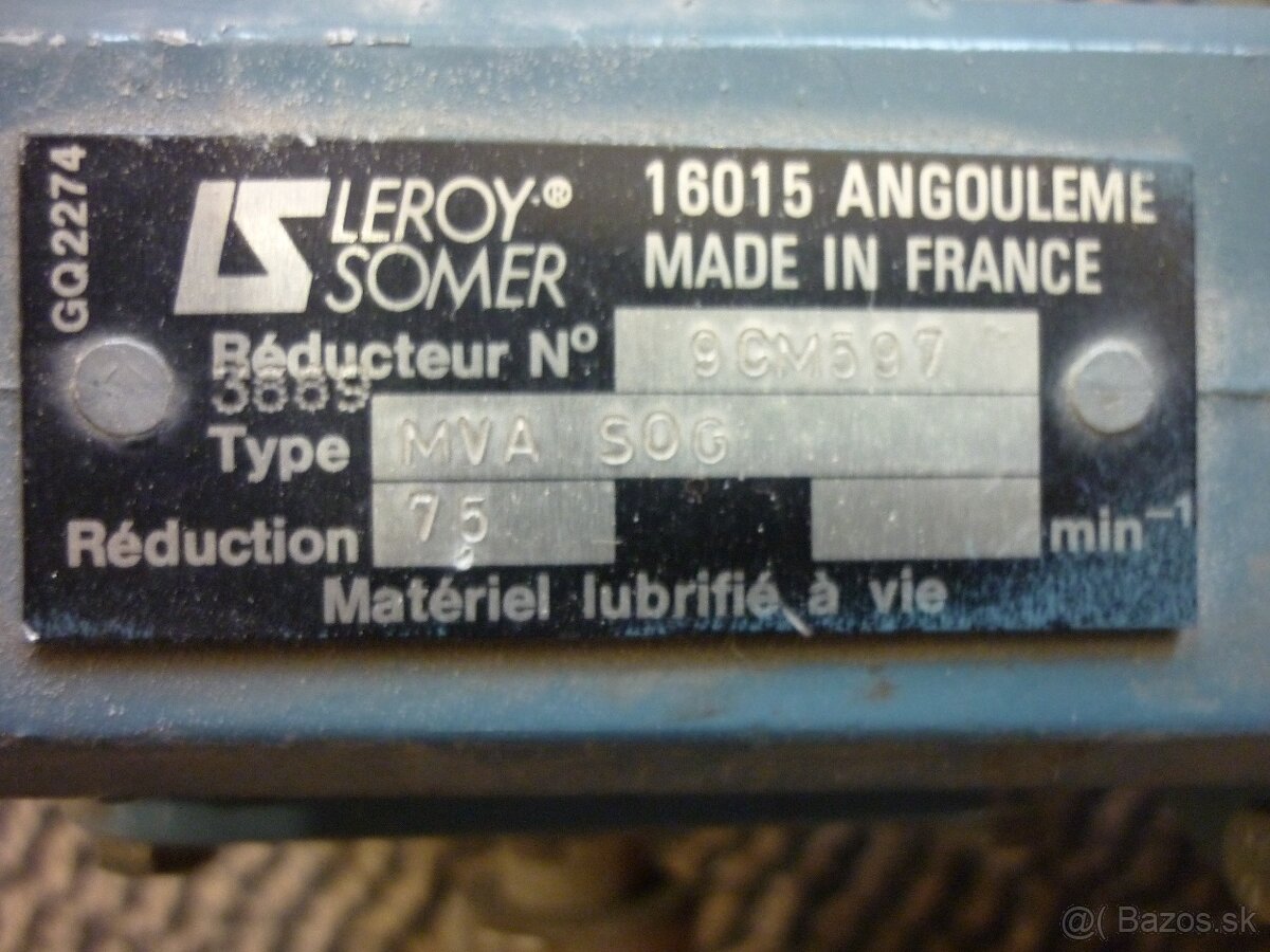 Elektromotor s prevodovkou 0,12kw - 3