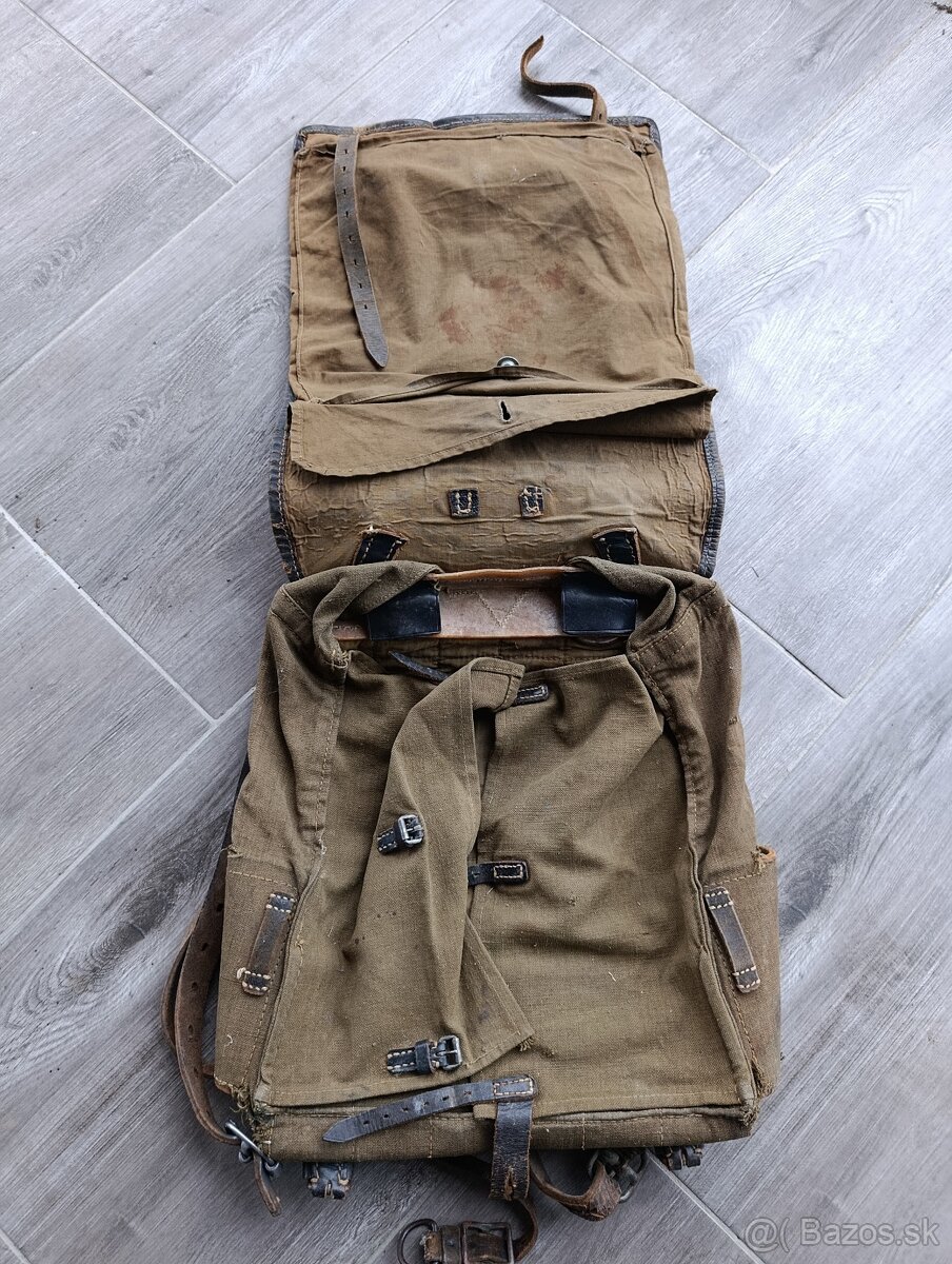 Nemecký vojenský batoh-teľacina, vojenské boty - 3