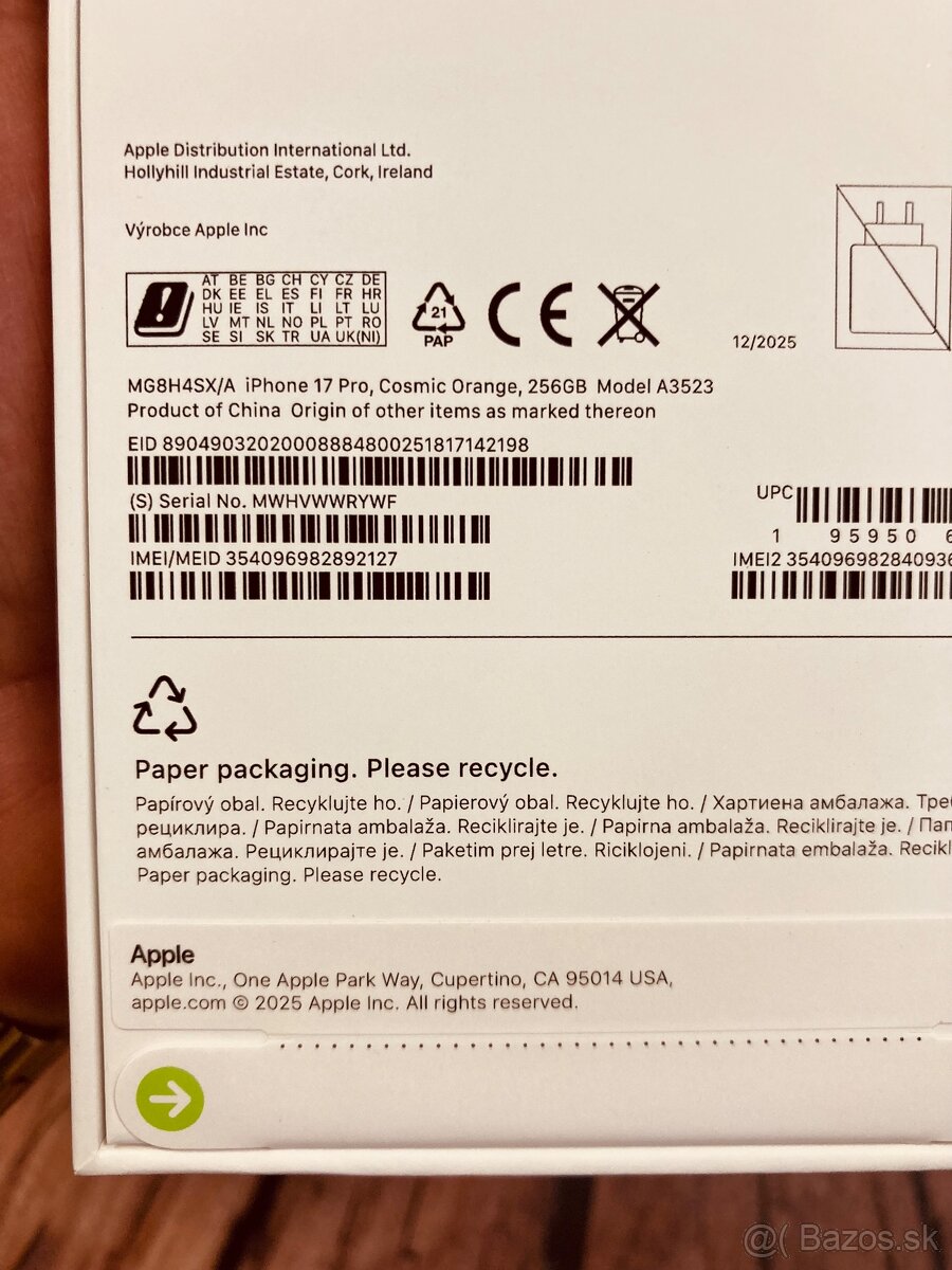 iPhone 17 pro 256 Orange zabalený záruka - 3