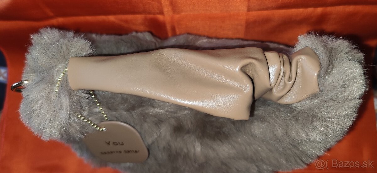 hnedá chlaptková kabelka - 3