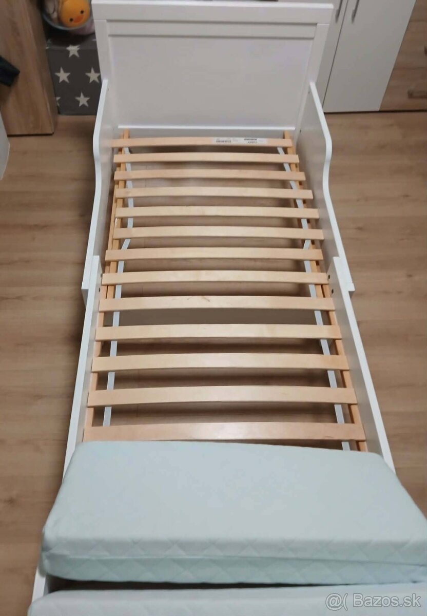 Detská posteľ rastúca s roštom a matracom (IKEA) - 3