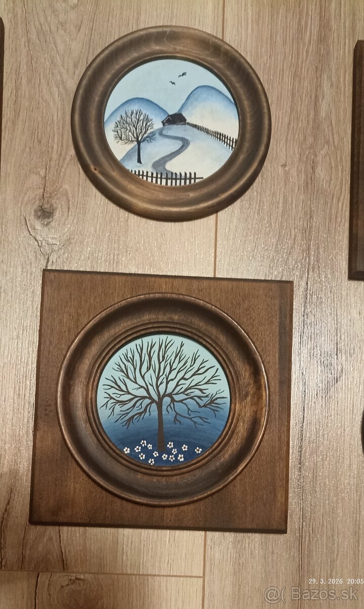 Miniatúry -tempera na plátne - 3