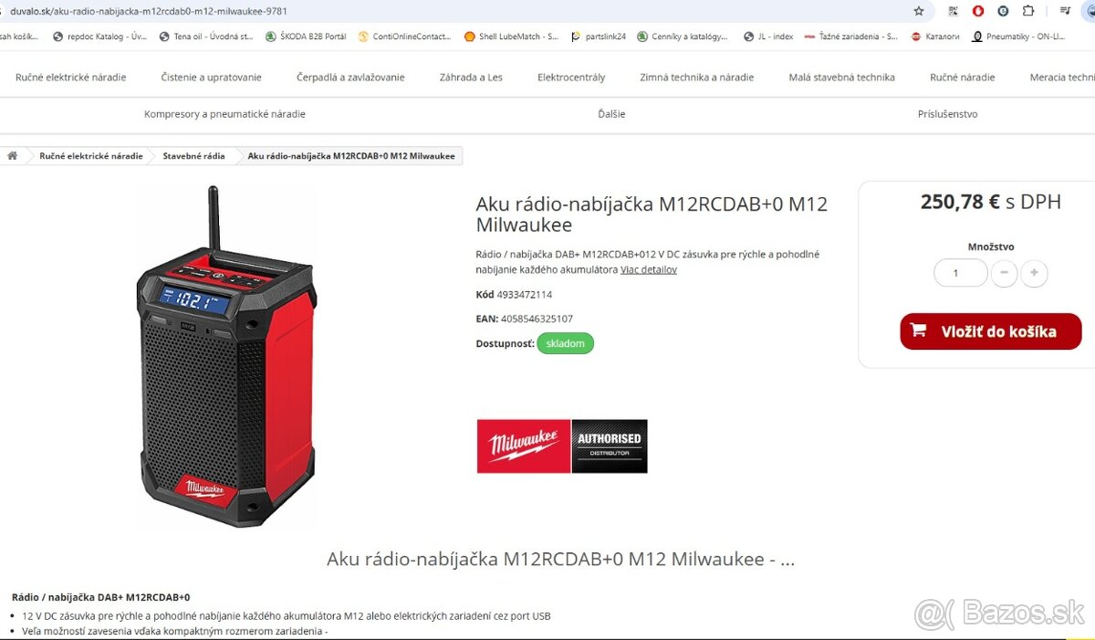 MILWAUKEE M12™ Rádio / nabíjačka DAB+ - 3