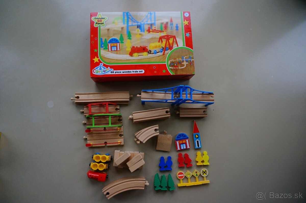 Drevená železnica s vláčikmi - 3