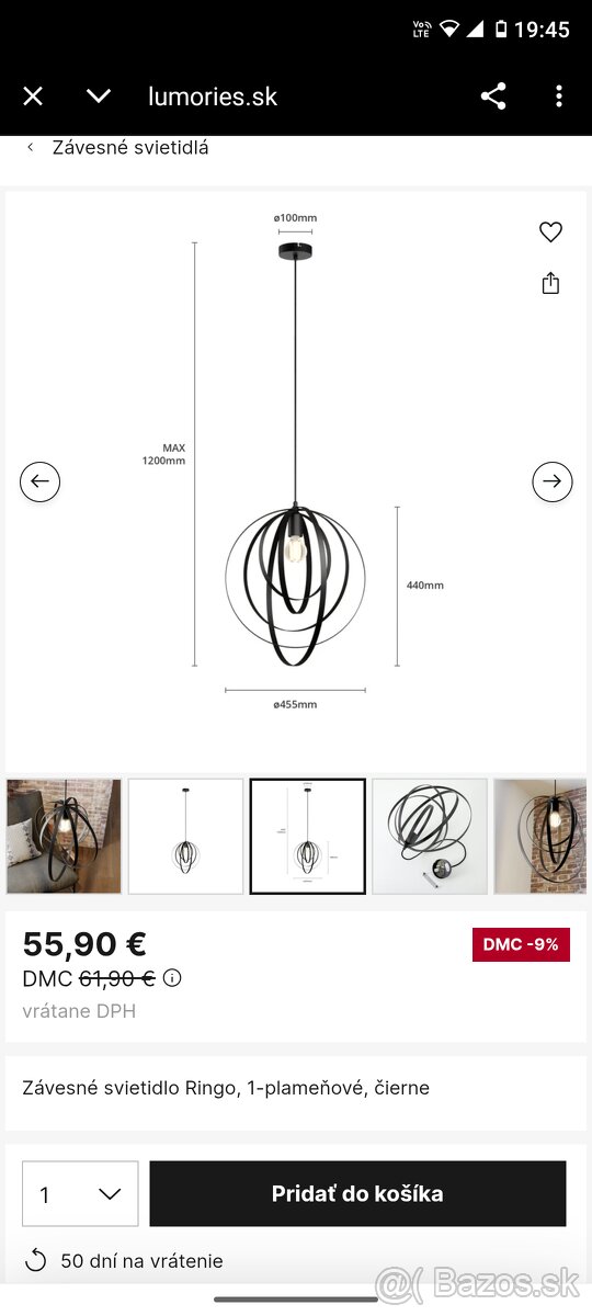 Závesné svietidlo ringo - 3