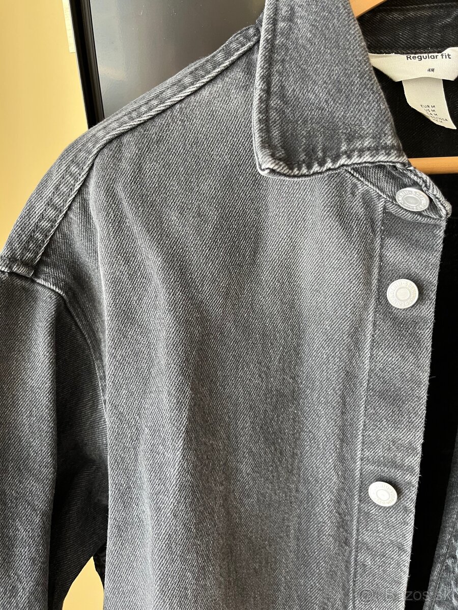 Riflová košeľová bunda M - 3