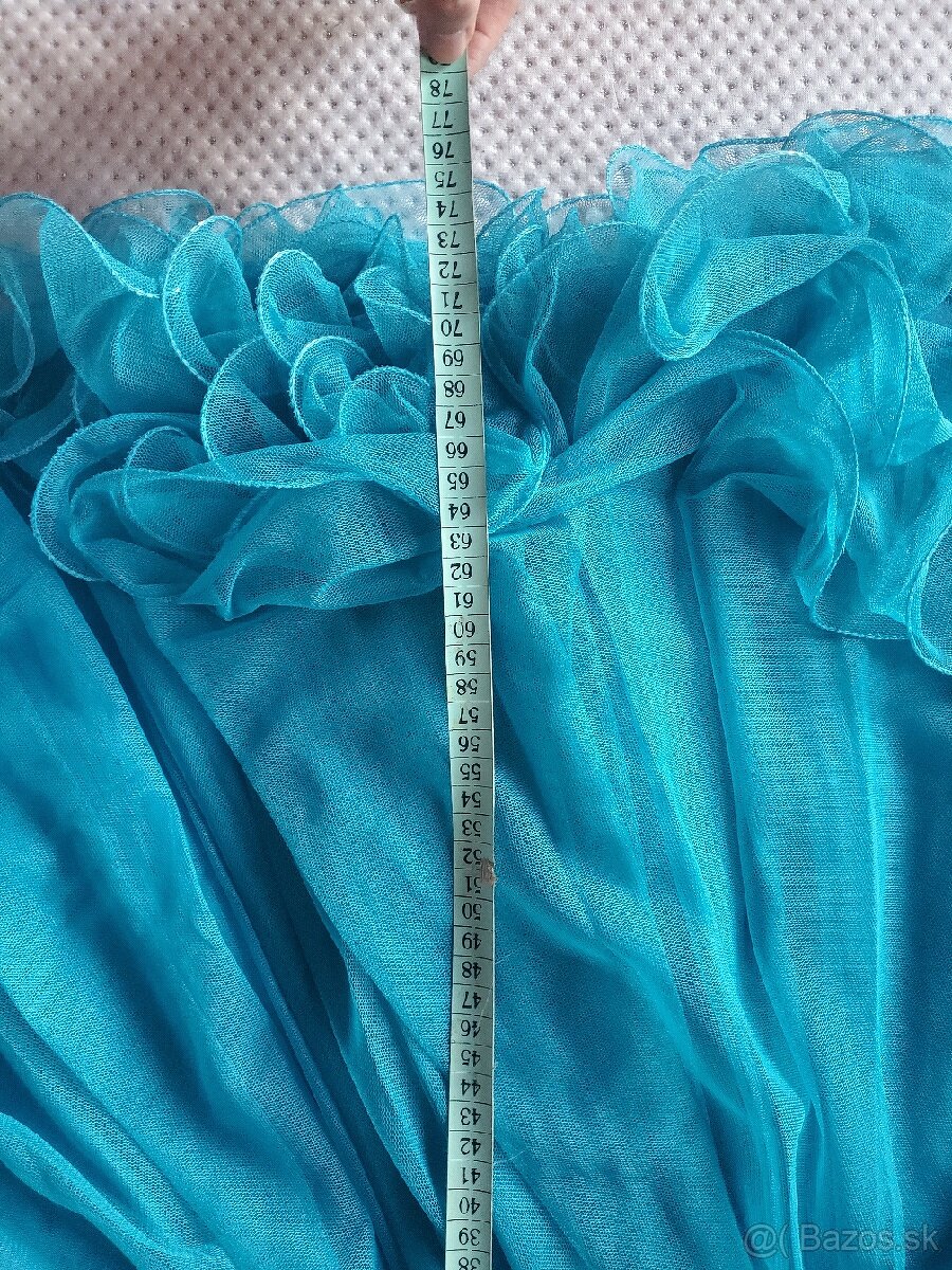 Tyrkysove spoločenské šaty - 3