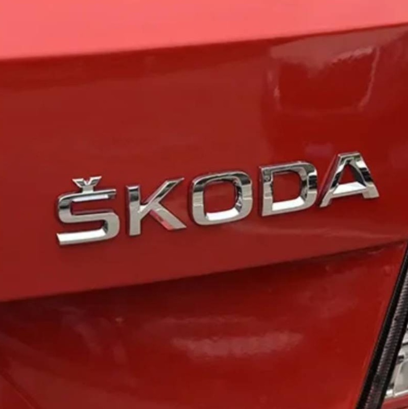 ŠKODA nápisy ČIERNE / CHROMOVE - 3