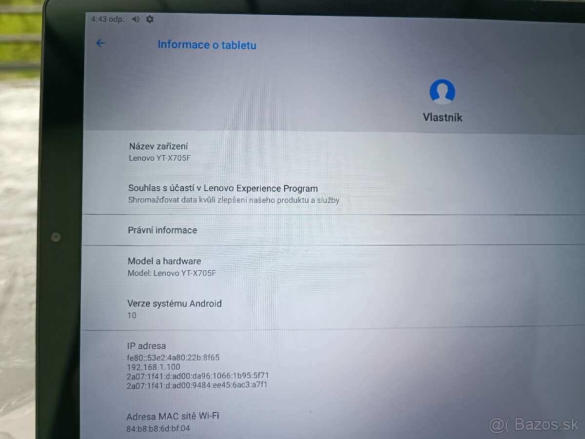 Tablet Lenovo Yoga YT-X705F / 4GB RAM / 64GB / TOP - 3
