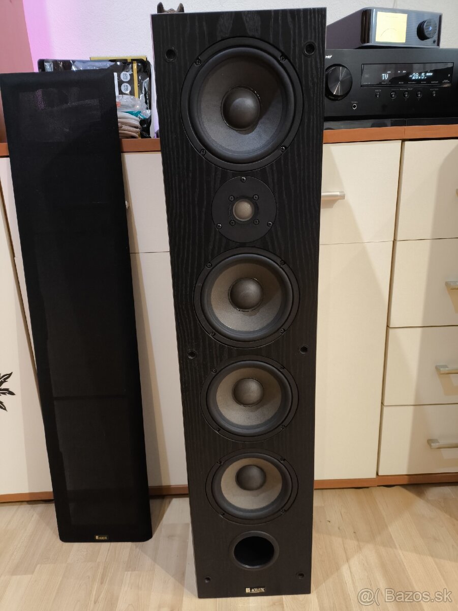 Stĺpové reproduktory BS Acoustic - čierne (pár). - 3