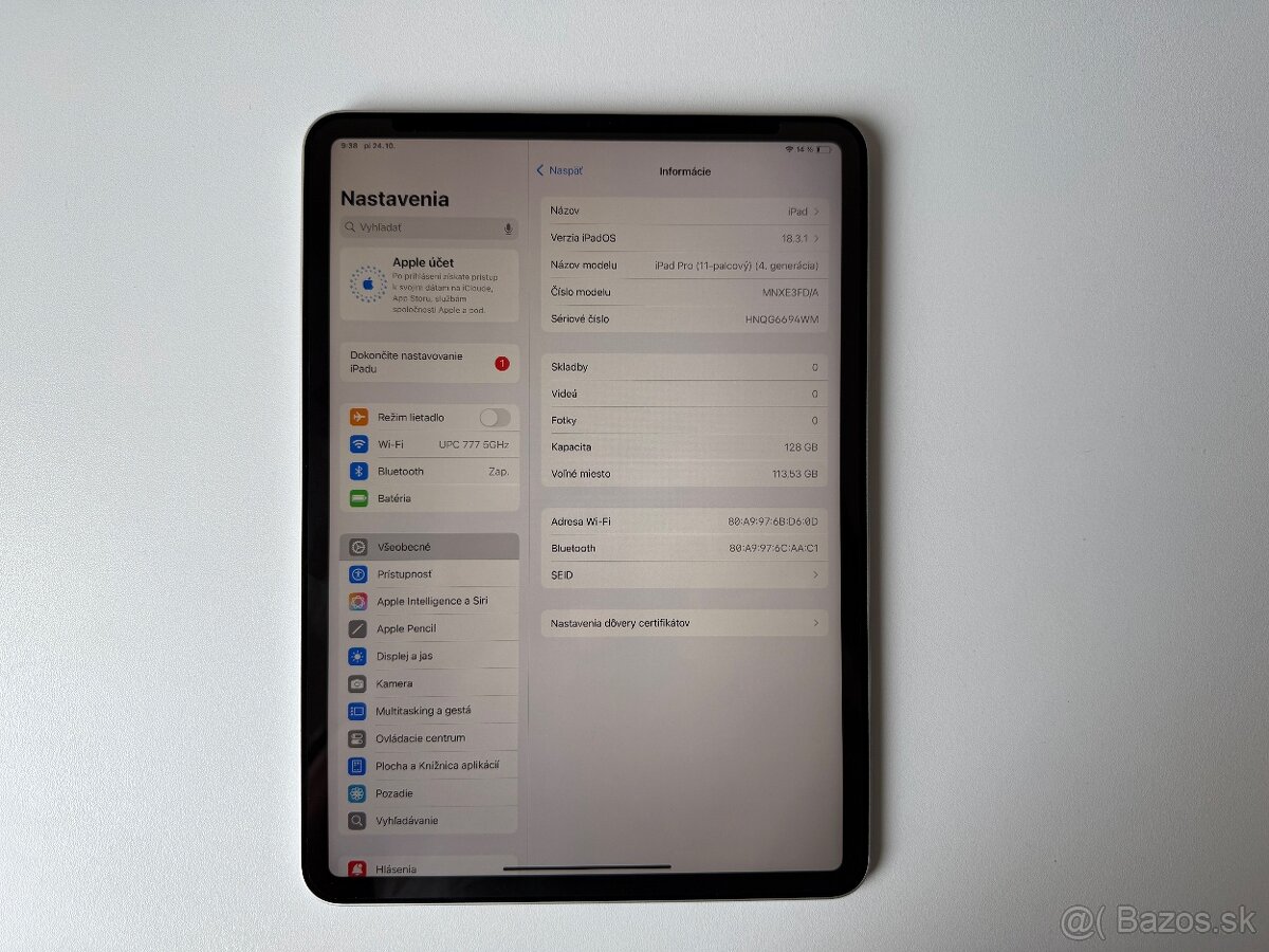PREDAM/ VYMENIM IPAD PRO M2/ FOLIA/ TOP STAV - 3