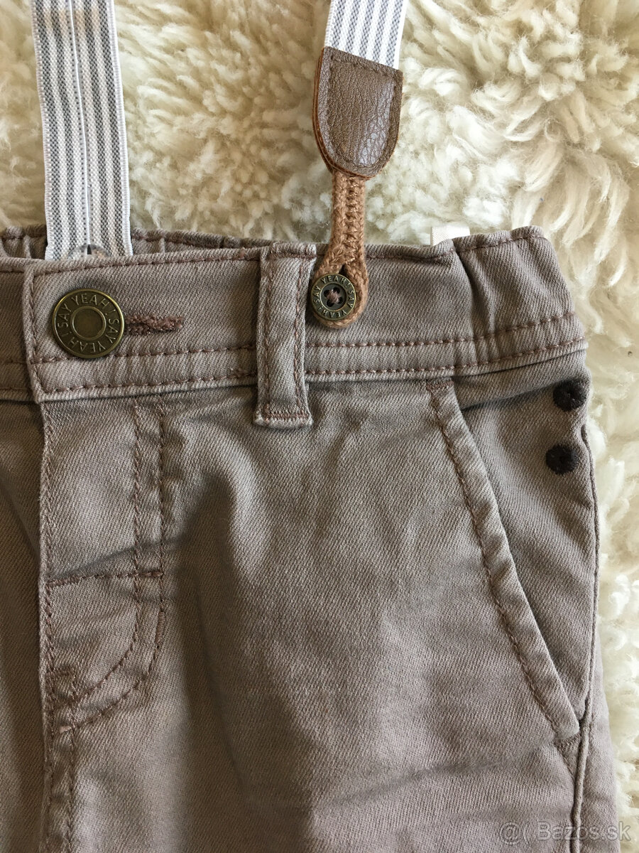 Predám nohavice a košeľu H&M v. 92 - 3