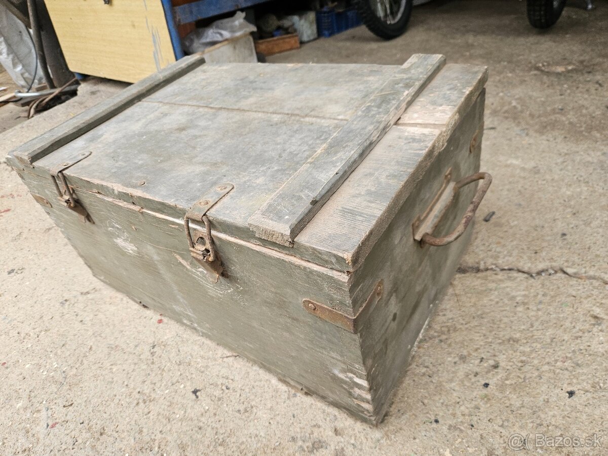 Vojenska drevena krabica bedňa 4. - 3