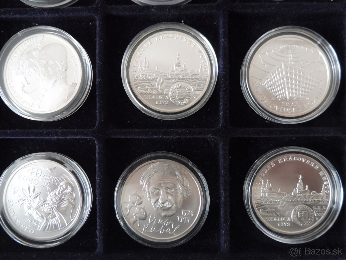 Strieborné mince SR, BK - 3
