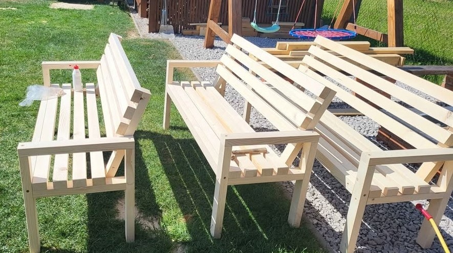 Záhradná lavička - 3