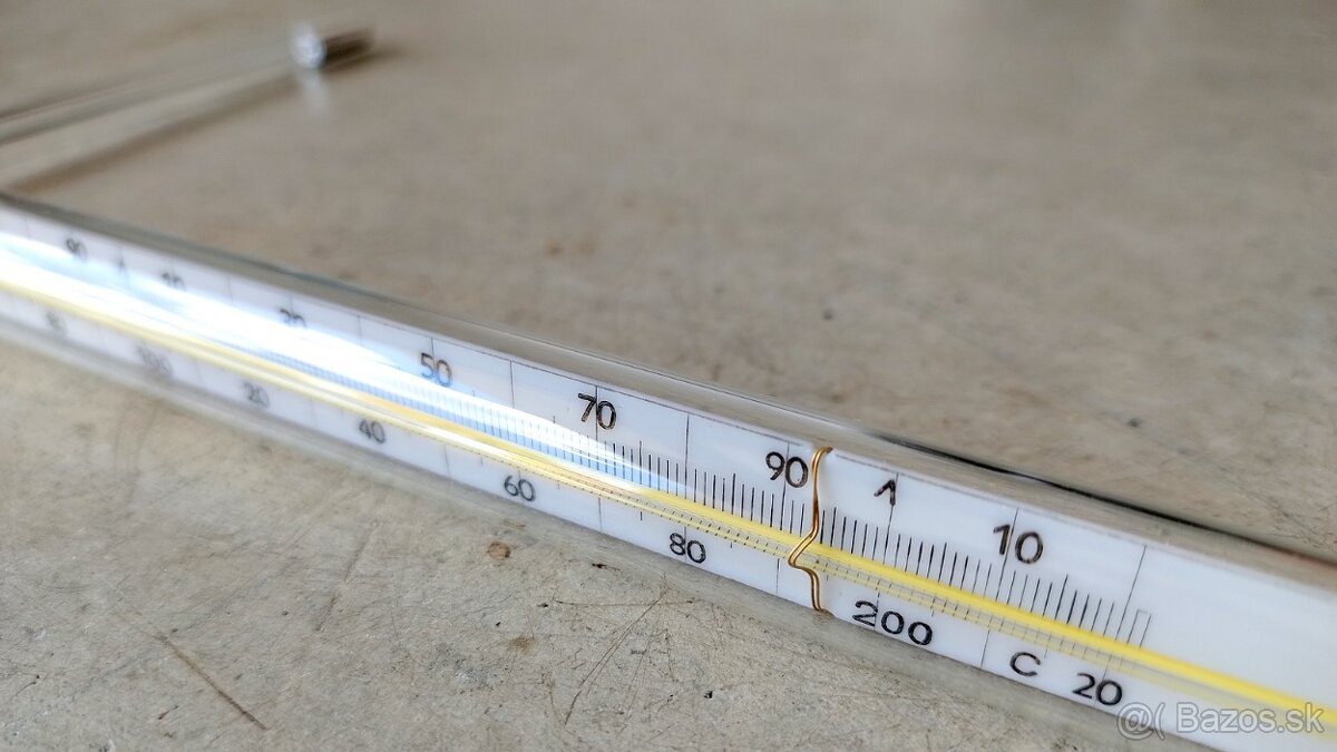 Ortuťový laboratórny teplomer - 3