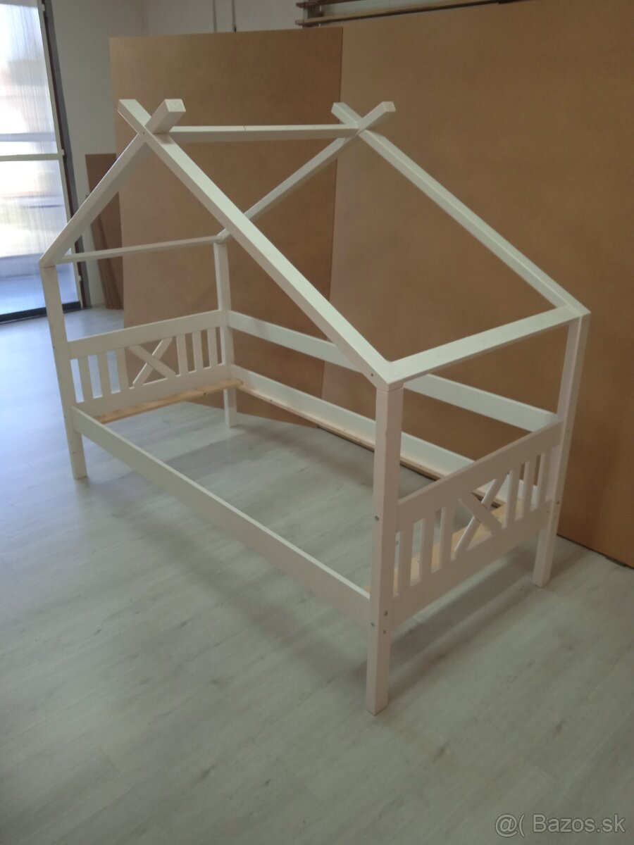 Domčeková posteľ biela 90x200 cm - 3