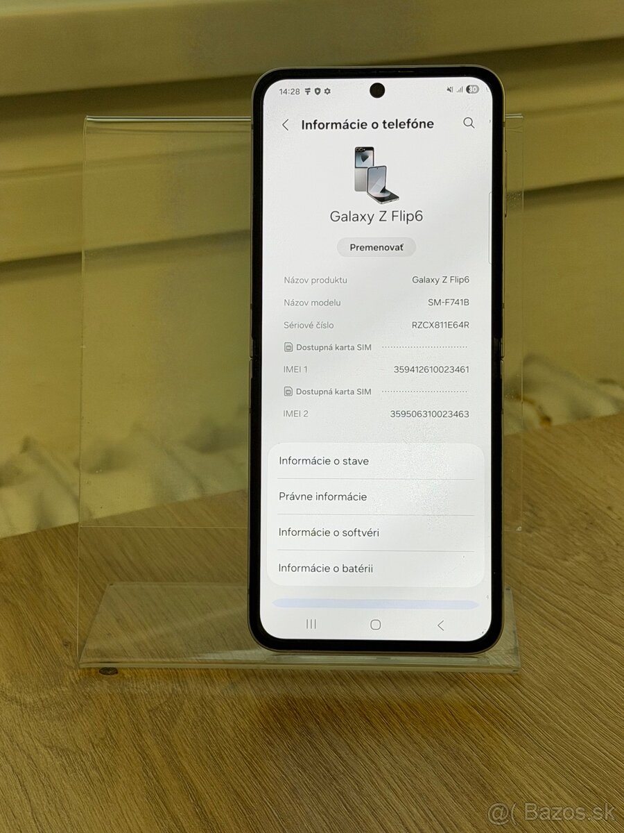 Dobrý deň Ponúkam na predaj Samsung Galaxy Z Flip 6 512GB - 3
