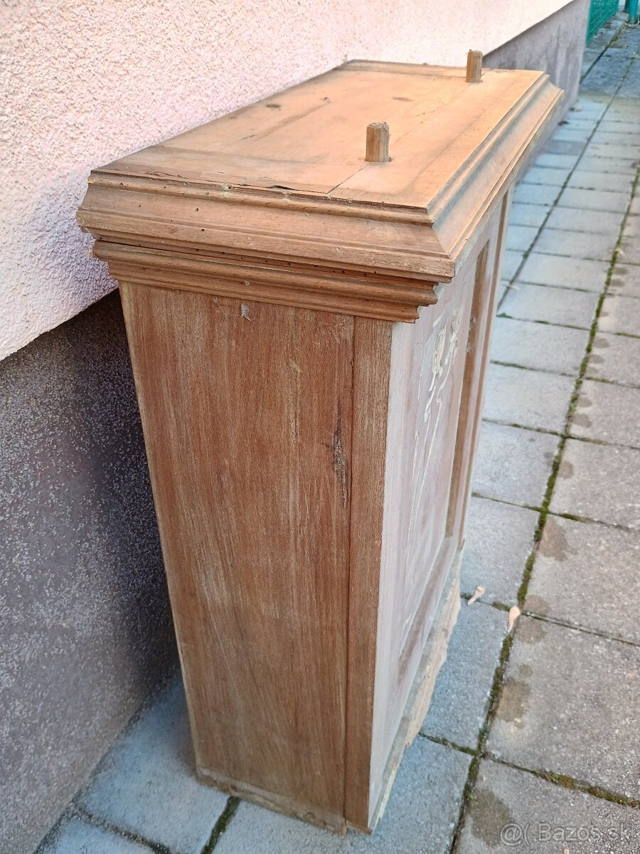 Secesná skrinka na podlahové hodiny - 3