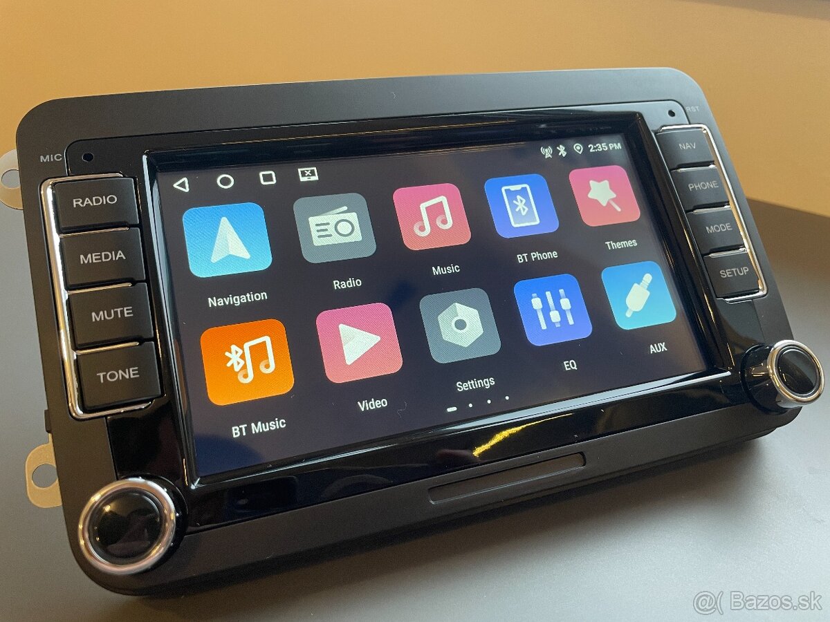 VW, SEAT, ŠKODA 7” 2DIN ANDROID autorádio, CARPLAY 4GB+64GB - 3