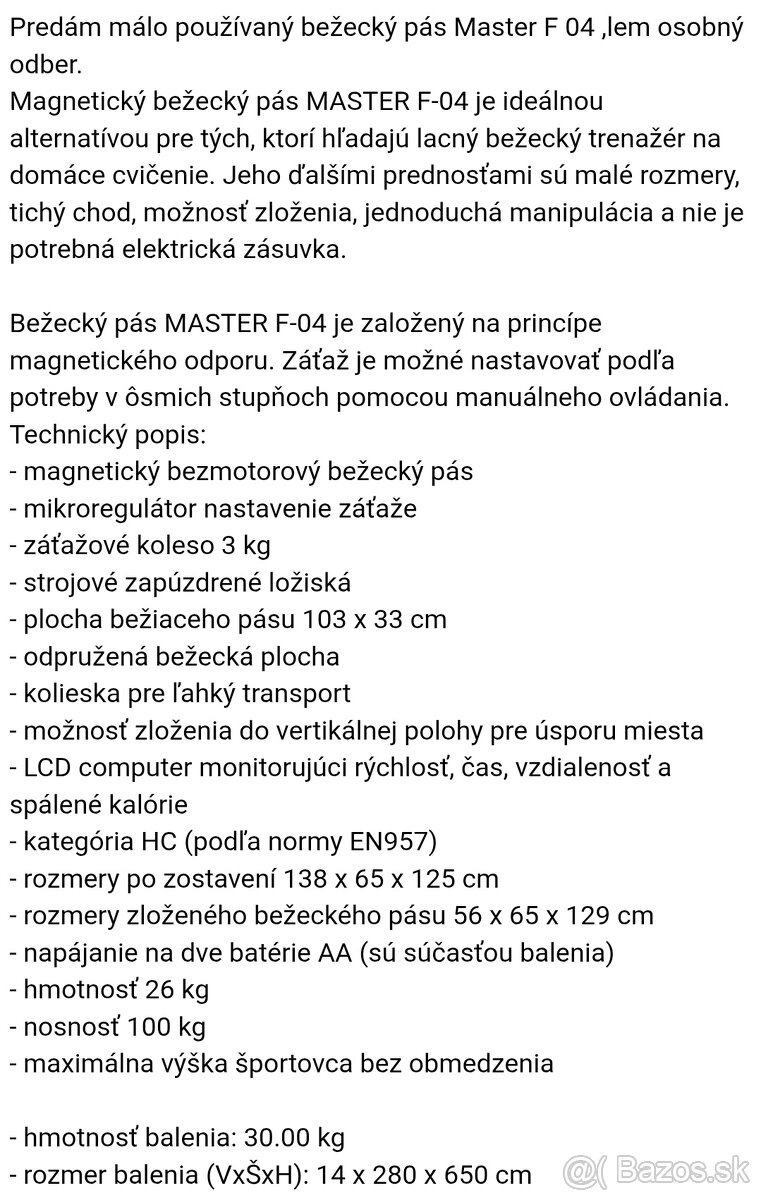 Predám bežiaci pás - 3