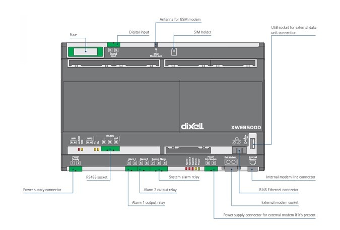 Monitorovací systém Dixell XWEB500D EVO 8K000 - 3