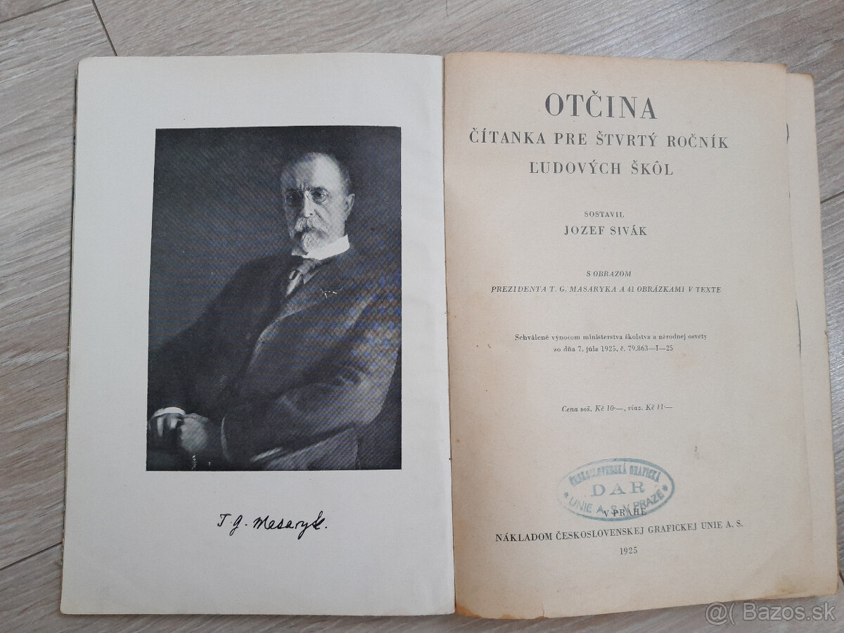 Jozef Sivák - Otčina čítanka, rok 1925 - 3