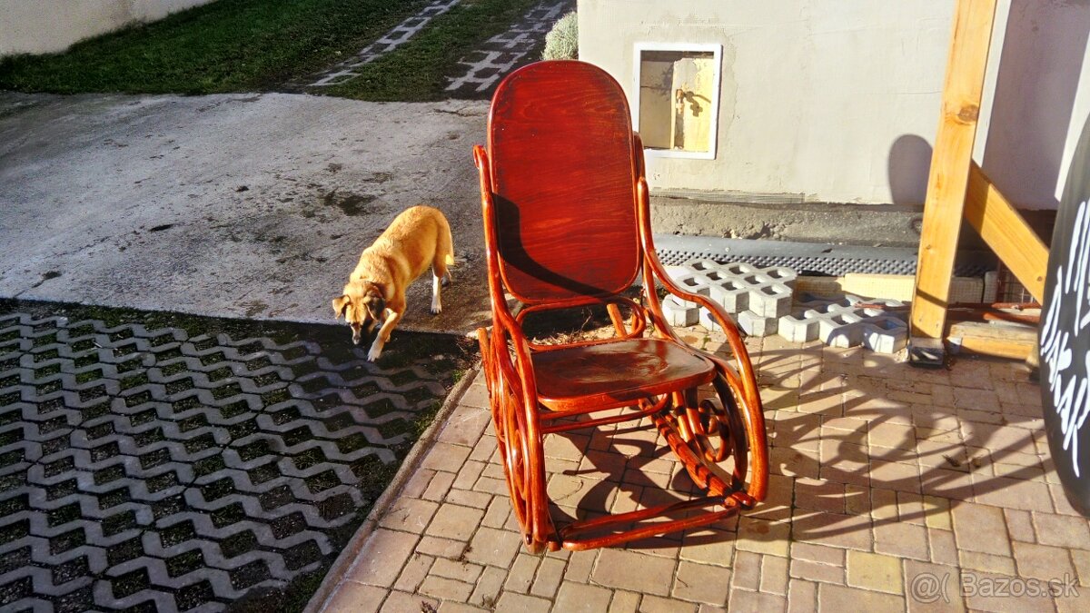 THONET Bank Vienna: Držiak na časopisy a Hojdacie kreslo - 3