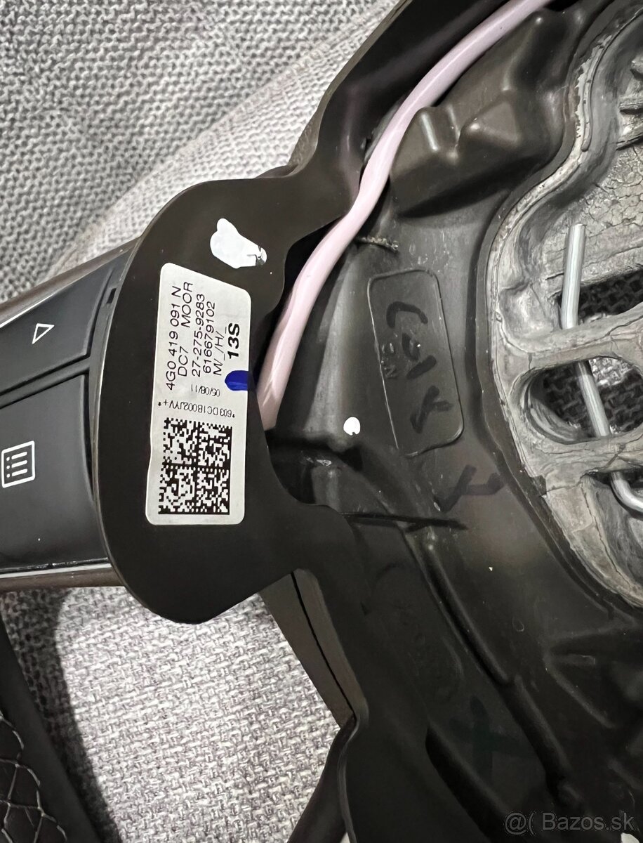 Audi A6 C7 A7 multifunkčný kožený volant - 3