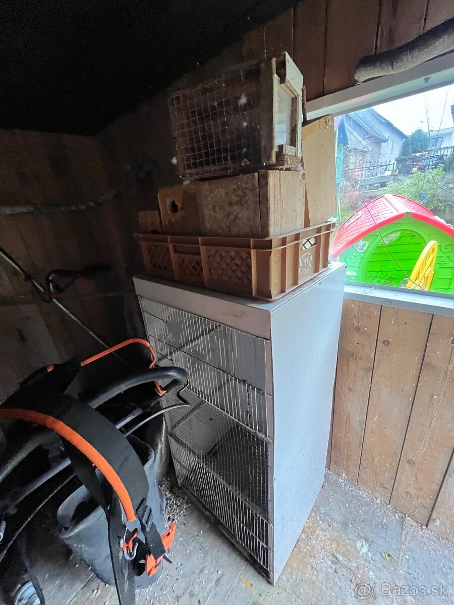 Klietka pre vtáctvo + domčeky na hniezdenie . - 3