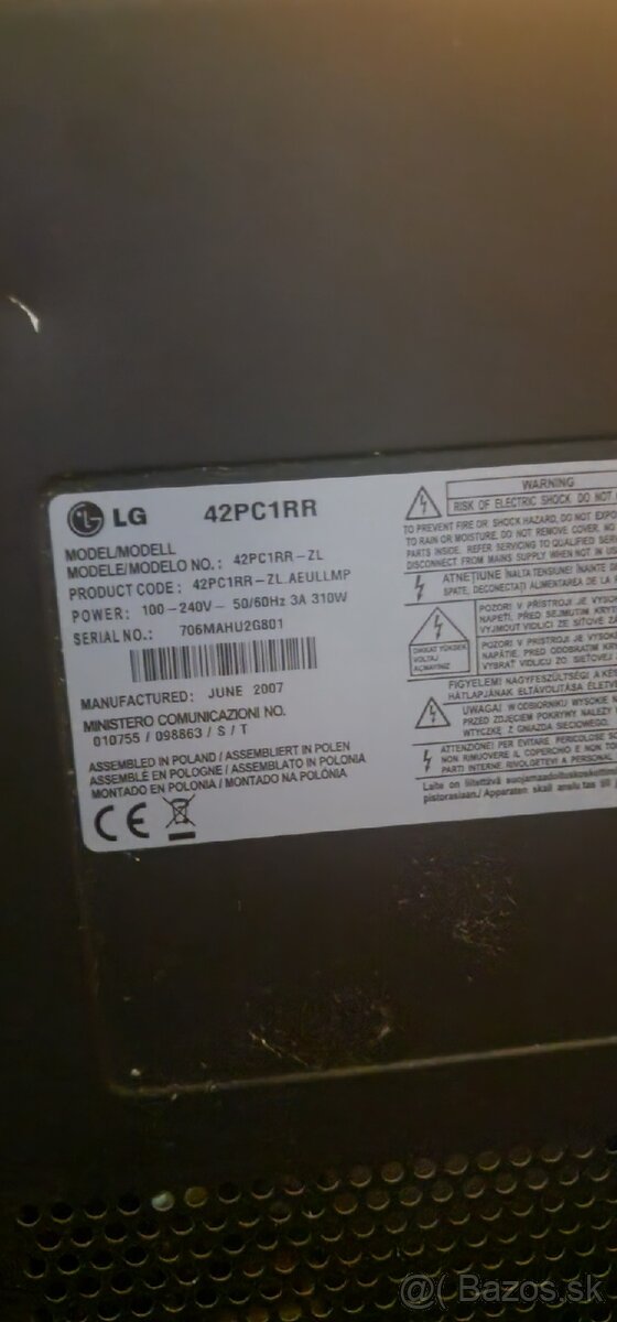 Televízor LG-plazma - 3