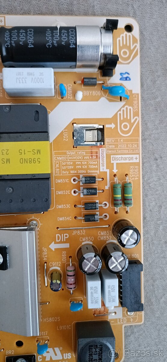 Predam diely z LED TV Samsung UE55CU7172UXXH - 3