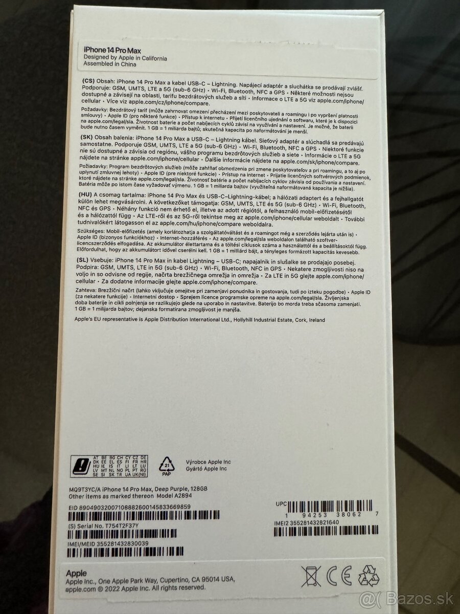 iPhone Apple 14 PRO MAX 128 GB fialový - 3