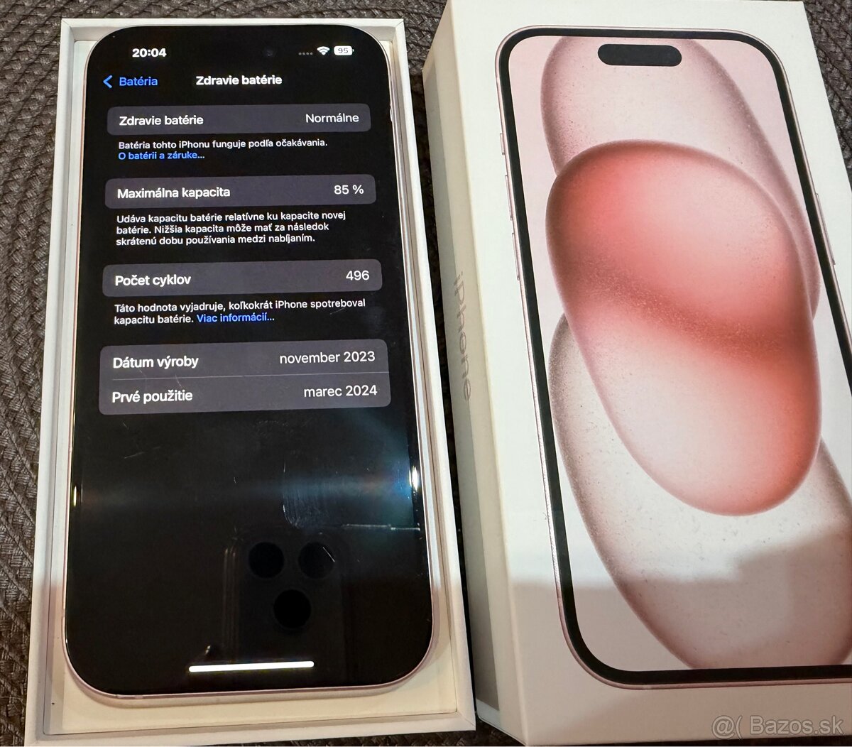 iPhone 15 128gb ružový - 3