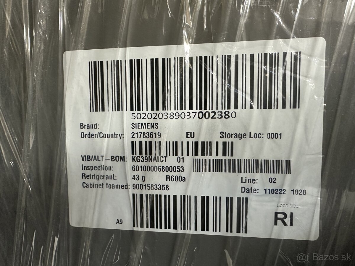 Chladnicka SIEMENS KG39NAICT - 3