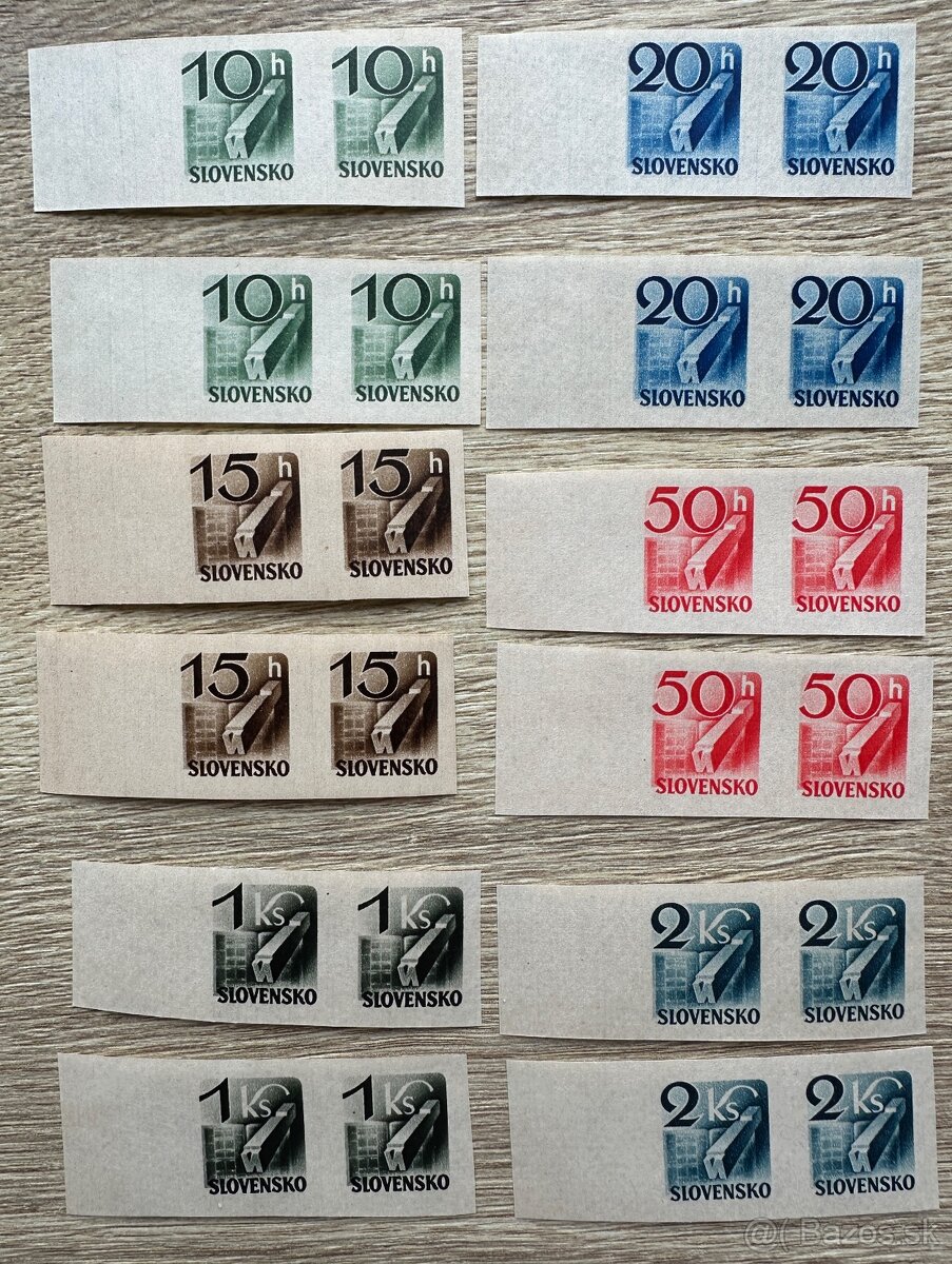 Známky Slovenský štát a Slovensko c.13 za 10€ - 3