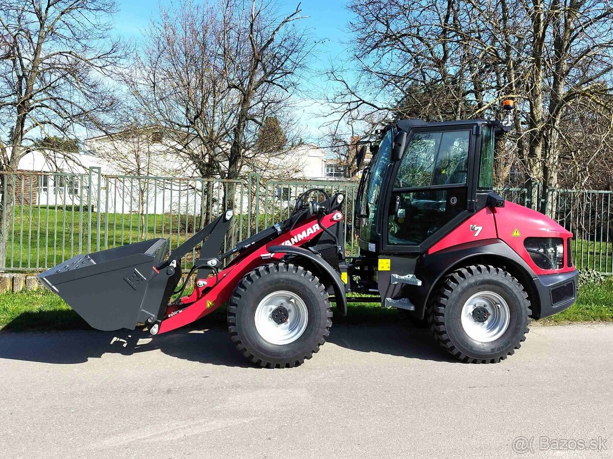 nakladač YANMAR V7 ( nosnosť 1.750kg, lopata 0,7 m ) záruka - 3