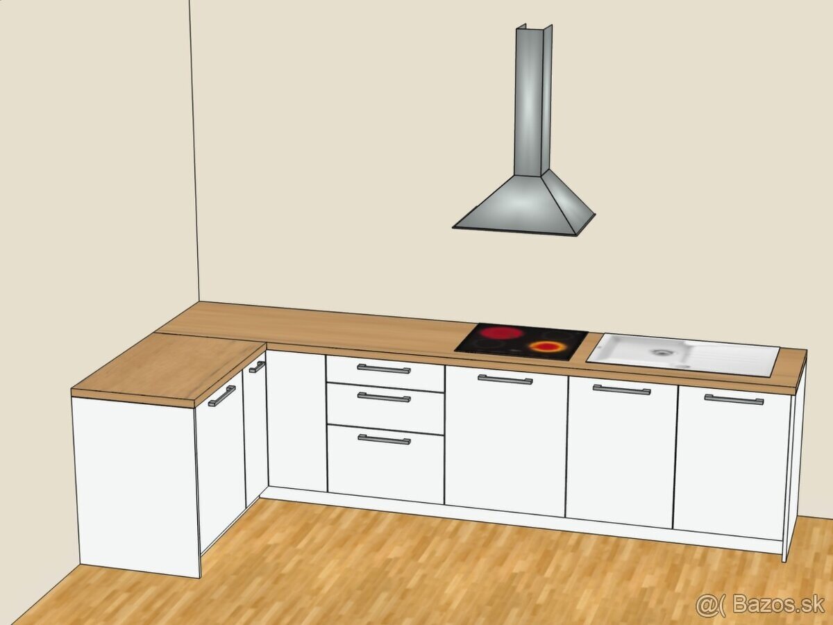 Moderná kuchyňa - Biela lesklá - 3