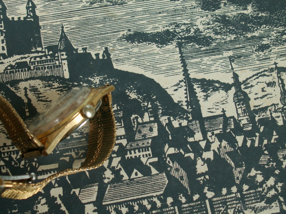 Hodinky Prim pozlátené funkčné. - 3